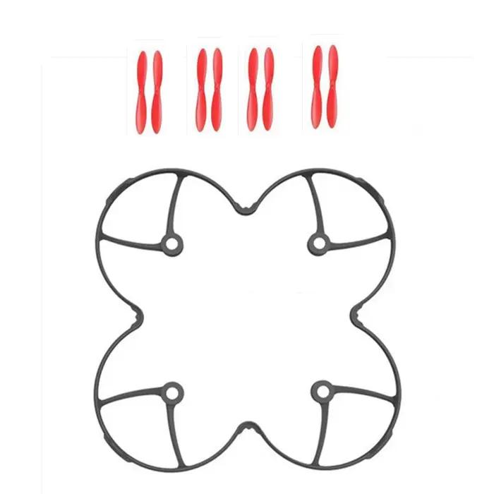 Hubsan X4/X6 anneau de protection d'hélice + 8 accessoires (4CW + 4CCW)-cadre anti-collision pour H107C/H107L/D + Kit de pièces de rechange pour Drone RC