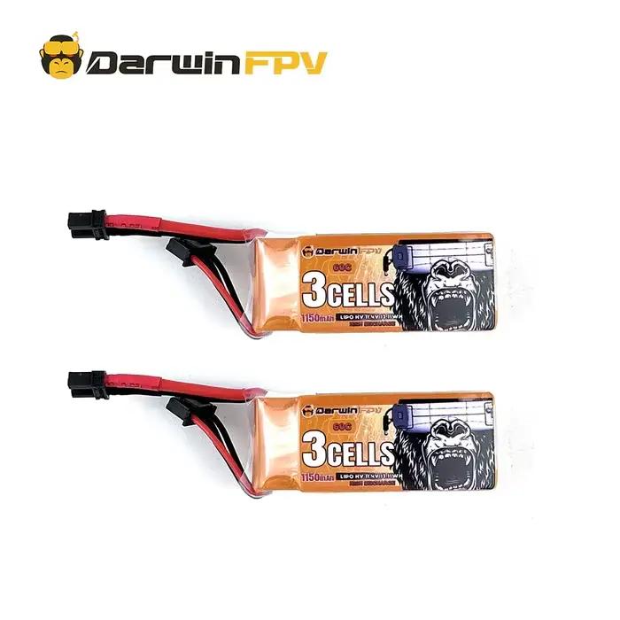 DarwinFPV-Batterie de importateur 3S FPV, 1150mAh, 60C, 11.4V
