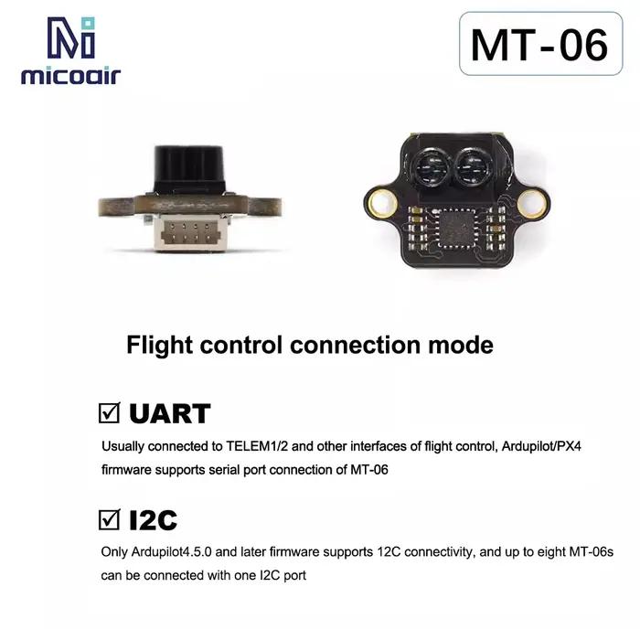 MT-06 module de télémétrie laser anti lumière forte hauteur de véhicule aérien sans pilote et capteur auxiliaire