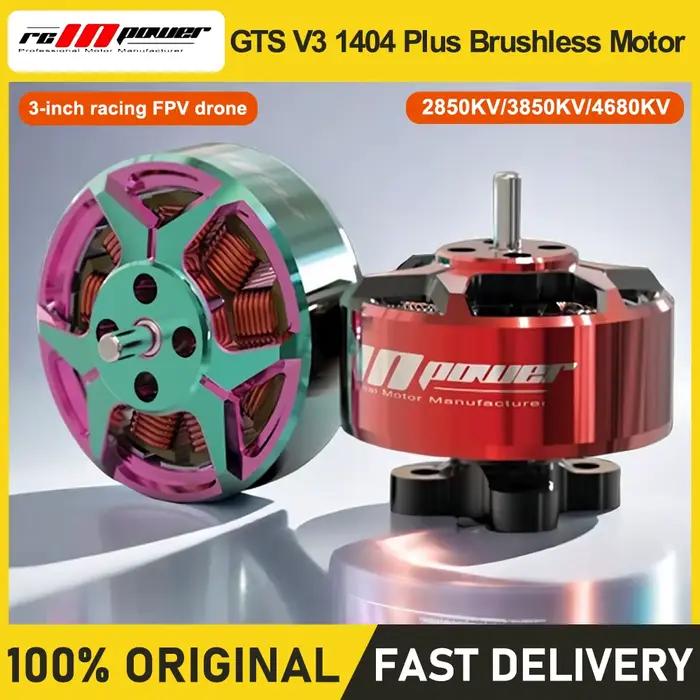 RCinpower GTS V3 1404 plus moteur sans balais 2850KV 3850KV 4680KV drone FPV de course de 3 pouces