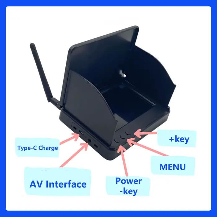 Moniteur FPV SLONWAKE 5.8G 800*480px avec double antenne -48CH