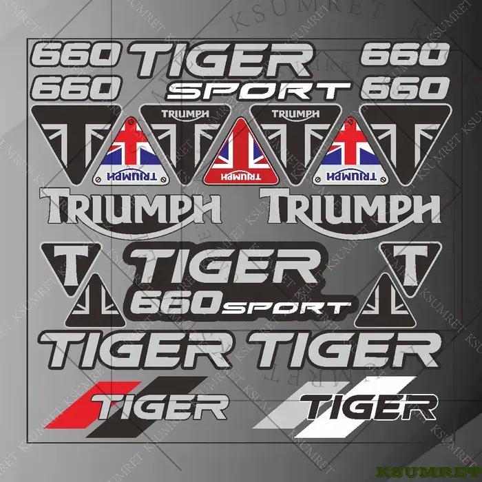 Autocollant en vinyle pour Triumph TIGER 660 SPORT, autocollants de moto, autocollants de réservoir, accessoires de course, emblèmes