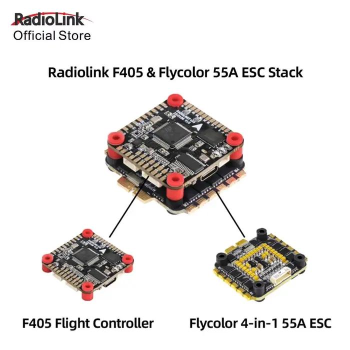 Radiolink F405 contrôleur de vol pour Drones FPV 5/7 pouces 6Ch prend en charge plusieurs Firmwares Open Source Installation sans soudure