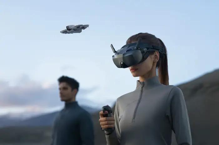 DJI lunettes N3 écran Ultra-large 1080p O4 FHD vidéo 2.7 heures de temps de fonctionnement AR curseur pour la Simulation de vol VR et les jeux