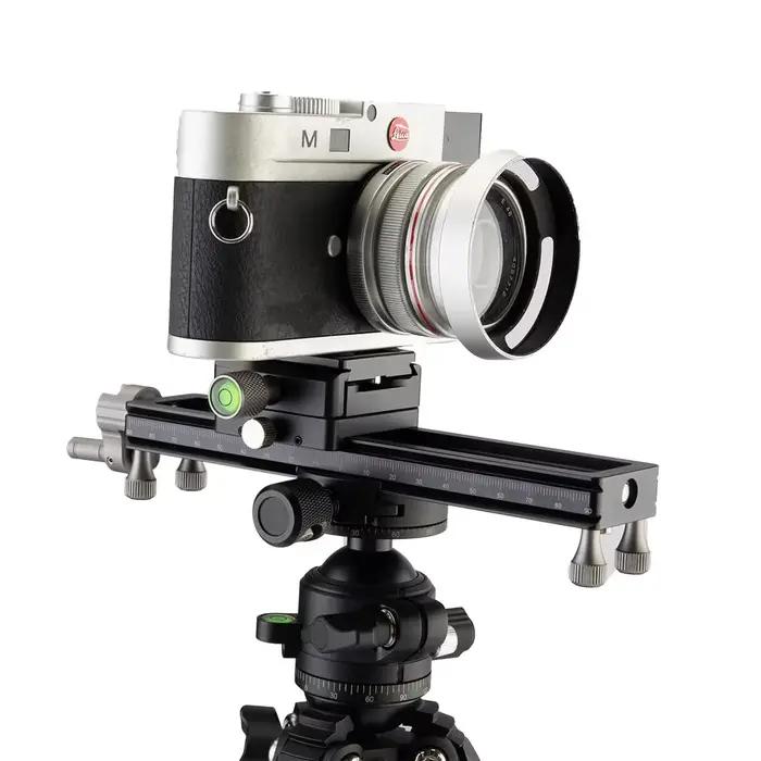 Rail de mise au point Macro Fotopro pour caméras et éclairage photographique, rail système de photographie macro FT-100 PRO pour détails saisissants