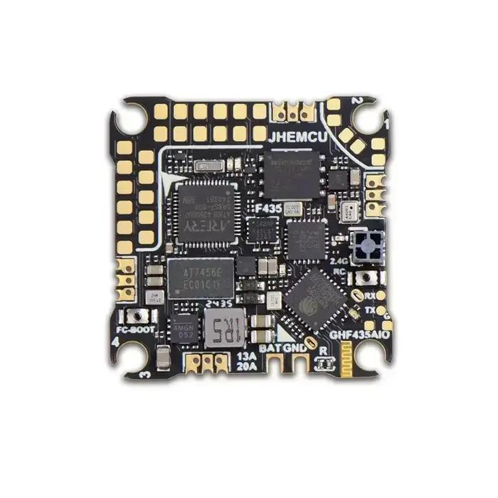 Contrôleur de vol JHEMCU GHF435AIO V2 pour drones de course et freestyle avec baromètre, GPS, boussole et mise à jour Wi-Fi pour pilotes avertis
