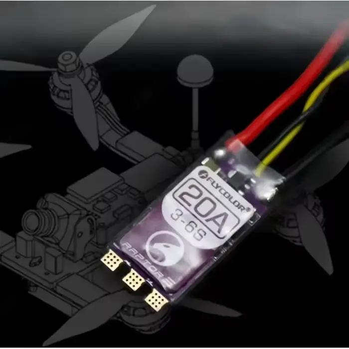 ESC Flycolor Raptor5 3-6S pour drones de course et vol en FPV amélioration performance et fiabilité drone occasion sportive compétitive