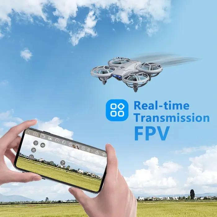 V8 Mini Drone 4K Profession HD caméra grand Angle WiFi FPV RC Dron hauteur garder hélicoptère pliable quadrirotor UAV jouets cadeau