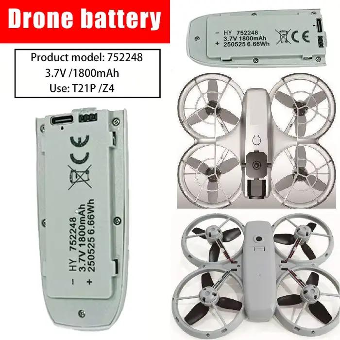 Batterie 3.7V 1800mAh pour Drone T21P RC Quadrirotor Compatible LSRC Accessoire de Remplacement Haute Capacité Sécurité et Fiabilité Pour Vols Aériens Longs Occasions Spéciales