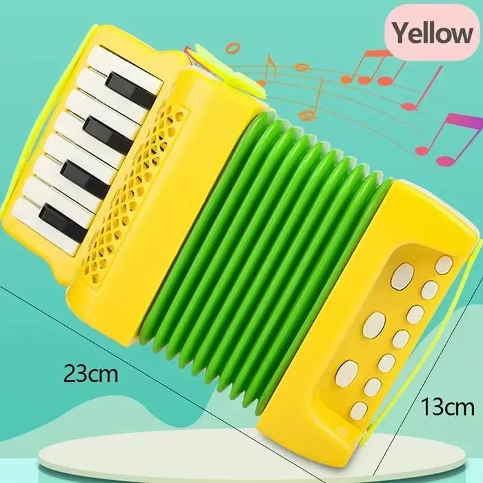 Accordéon musical pour enfants, jeu d'intérieur et d'extérieur, instruments de musique, jouets éducatifs, cadeaux pour tout-petits, garçons et filles