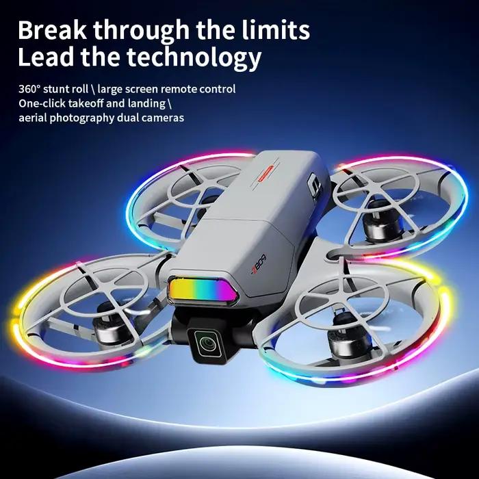 Drone quadricoptère RC avec caméra intégrée et fonction de contrôle par smartphone pour les aventures aériennes et les prises de vue créatives