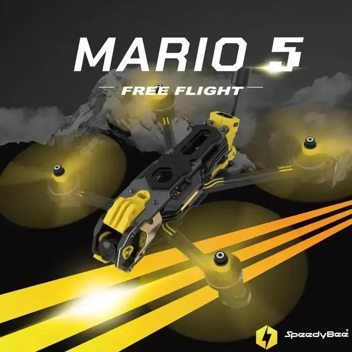 Kit de cadre SpeedyBee Mario 5 Version DC XH Plaque en fibre de carbone Drone FPV Freestyle RC Racing Occasions Spéciales