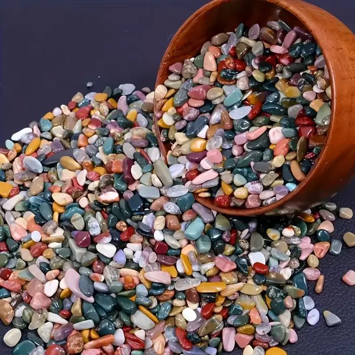 Gravier aux couleurs vives - naturellement poli, adapté aux pots de fleurs, aquariums, etc. | Idéal pour les amphibiens et les reptiles