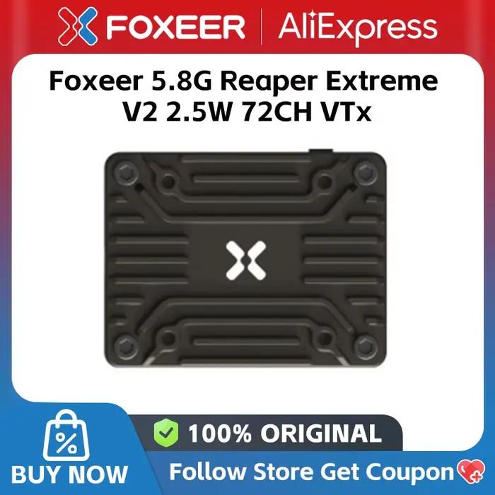 Foxeer 5.8G Reaper Extreme 3W 80CH 25mW 200mW 500mW 1.5W 3W VTX réglable pour FPV longue portée