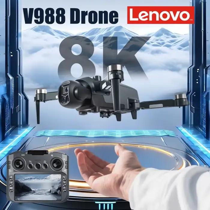 Drone Lenovo V988 8K HD avec double caméra 4K professionnelle
