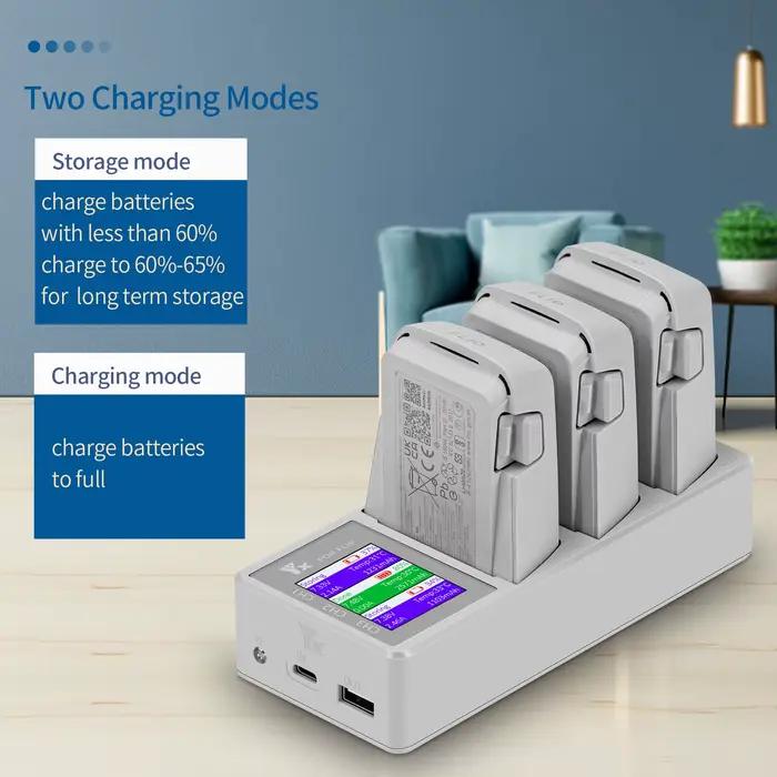 Chargeur de batterie 3 en 1 pour Drone DJI Flip