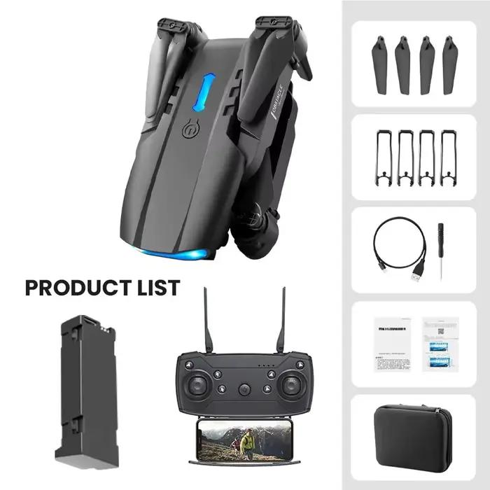 Nouveau Mini drone E99 4K WIFI HD caméra FPV pliable RC photographie aérienne quadrirotor jouet hélicoptère cadeau de vacances pour les enfants