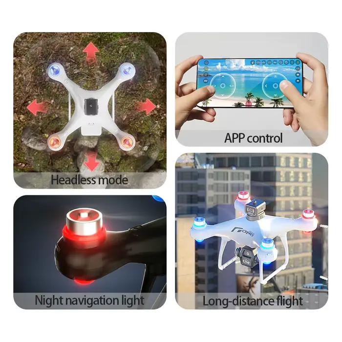 Lenovo E55 Drone Mini Dual Camera 8K Aerial HD Profesional Helicopter GPS Positioning Avoidance Bushless Motor