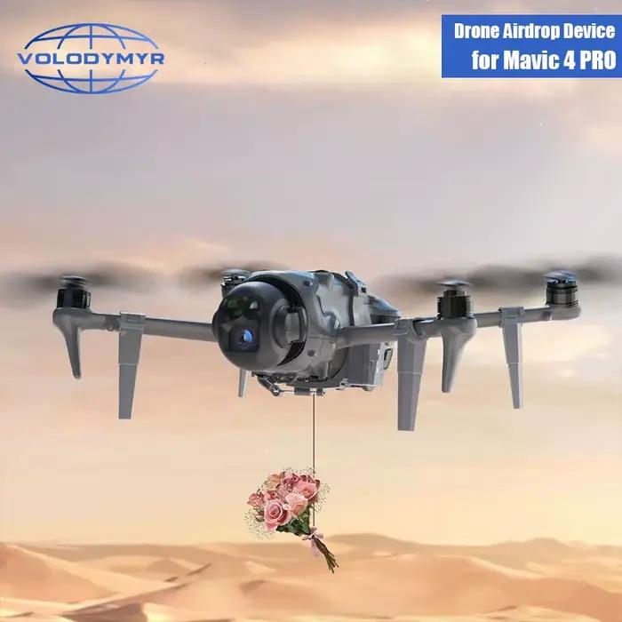 VOLODYMYR dispositif de libération de goutte d'air de charge utile pour DJI Mavic 4 Pro Drone accessoire livraison compte-gouttes de Transport d'appâts de pêche