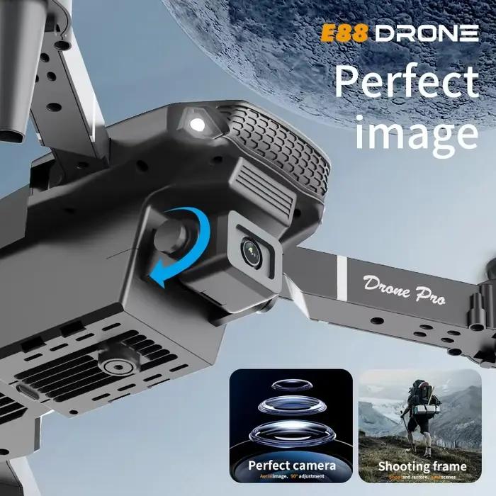 Drone extérieur E88, WIFI intégré