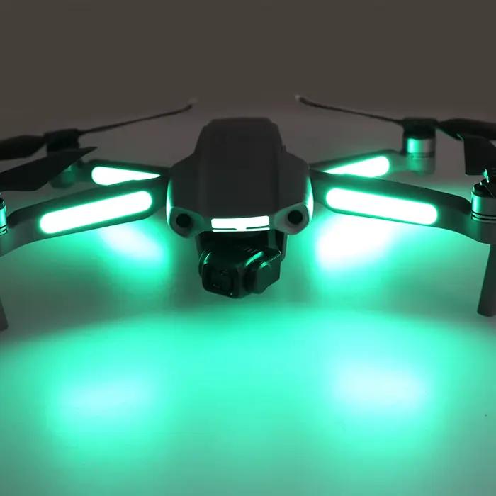 Autocollants lumineux universels pour drone DJI Lito 1/X1/Neo 2/Neo/Mini 3 4 5Pro/Air 3 phosphorescents pour vols de nuit sécurité personnalisation protection carrosserie