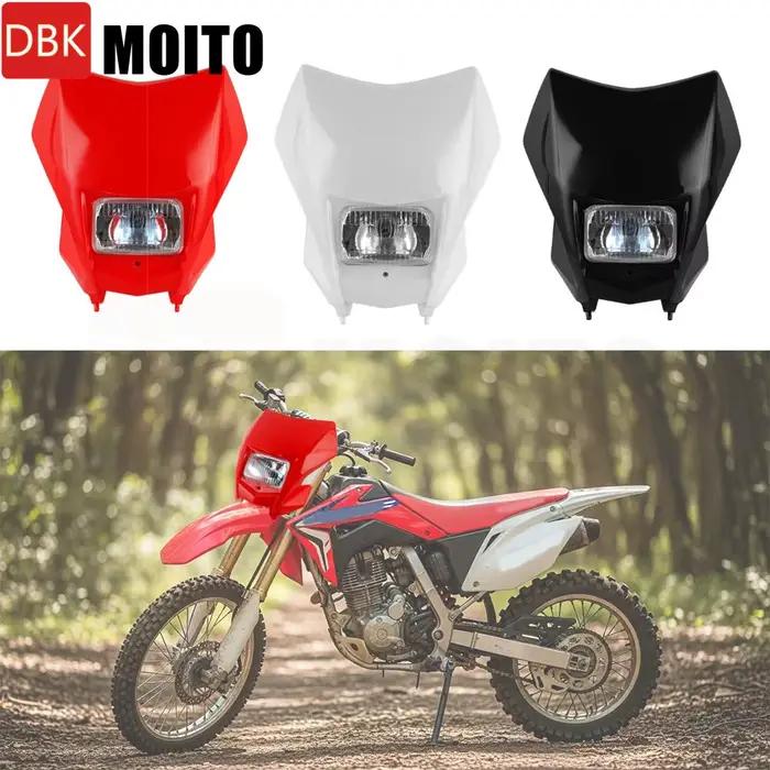 Phare avant de moto, lampe de course, phare de course pour Honda CRF230F CRF230 CRF150F CRF 150F 230F Enduro