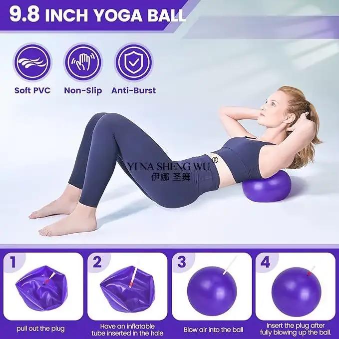 Équipement de Pilates pour les entraînements à domicile, ensemble d'anneaux et de balles, bandes de résistance et plus parfaits pour les équipements de Pilates à domicile, 13 pièces