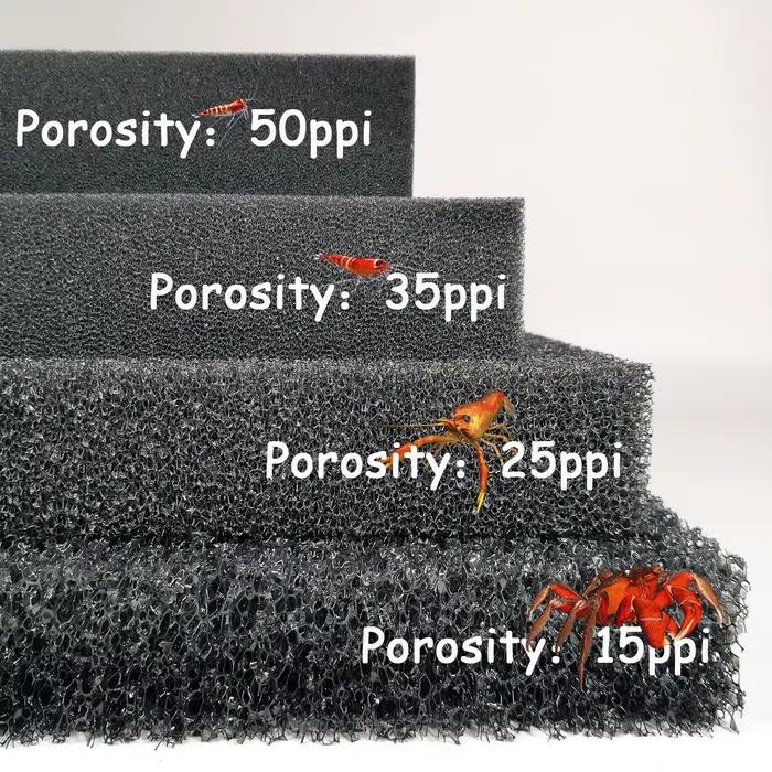 Éponge en coton pour filtre d'aquarium, accessoires de radiateur, décoration biochimique pratique, mousse noire précieuse pour sécuritaires à poissons