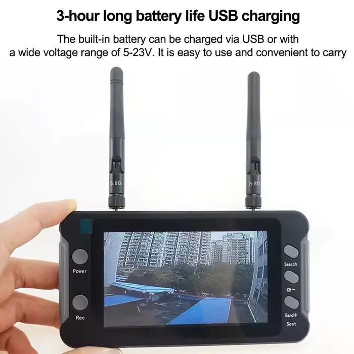 Moniteur FPV 5.8G avec DVR