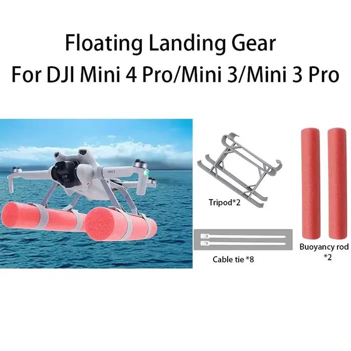 Trotteuses aquatiques flottantes pour DJI Mini 4 Pro/Mini 3/Mini 3 Pro – Ailes d'atterrissage sécurisées pour l'eau et la neige – Accessoire d'entraînement pour drone