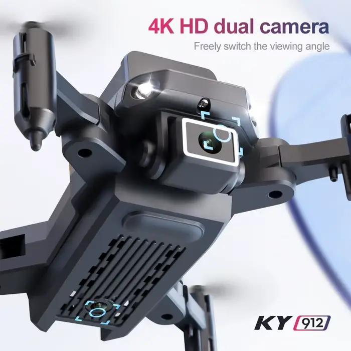 Mini Drone KY912 Portable avec Caméra 4K pour Touriste Drone Professionnel, Suivi Intelligent, Transmission WIFI HD
