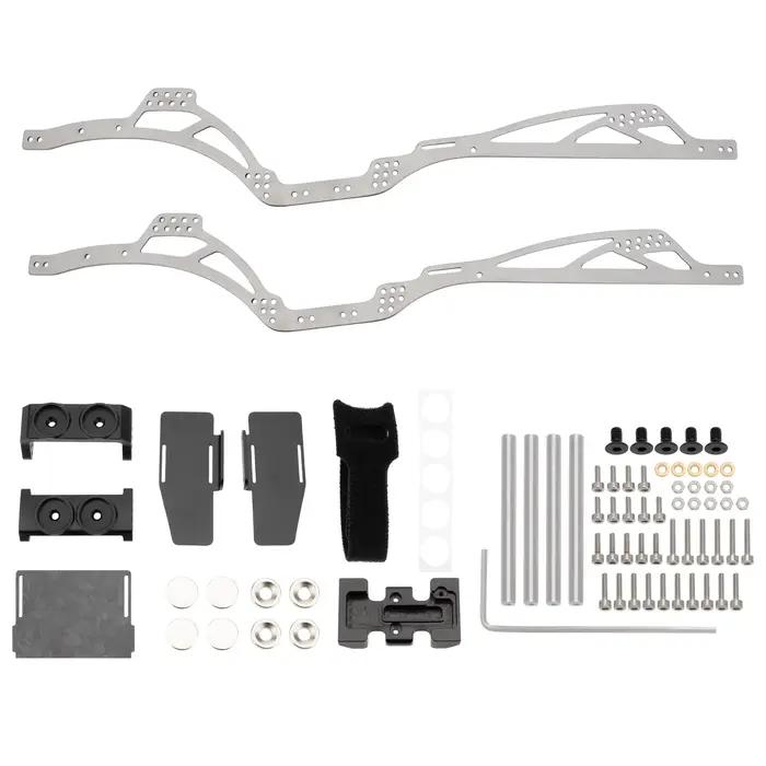 MEUS RACING SCX24 LCG châssis TC4 cadre en titane pour mises à niveau sur chenilles Axial