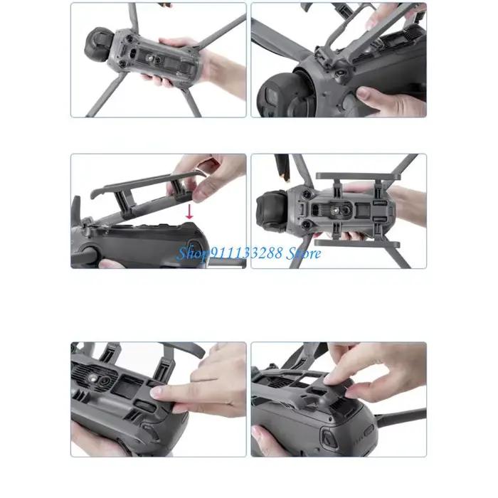 Élévateurs de patins pour drones légers avec conception non-obstructive