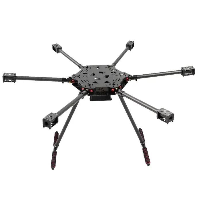 Kit de châssis d'hélicoptère hexacoptère F850 entièrement en fibre de carbone, 850 mm, pliable, compatible avec Pixhawk pour la photographie aérienne