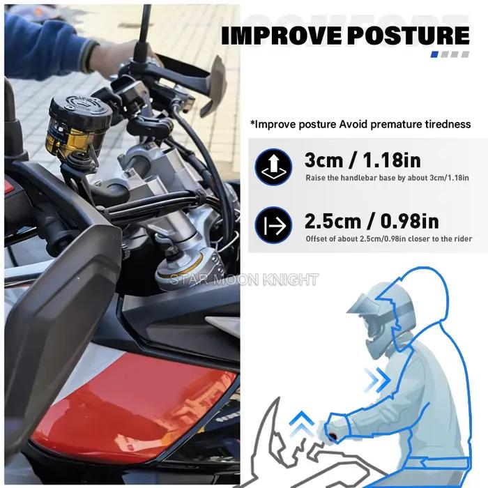 Nouvel adaptateur de fixation de guidon pour moto Tiger 850 (2025-) Tiger 900 Tiger 900 GT Rally Pro (2024-)