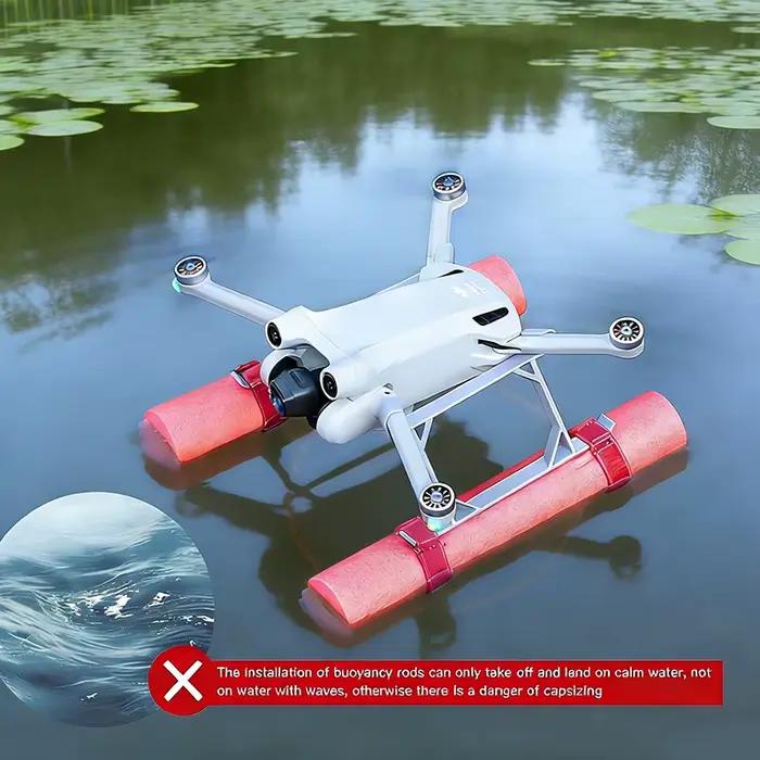 1 ensemble de train d'atterrissage flottant en mousse avec amortisseur et support de protection surélevé pour