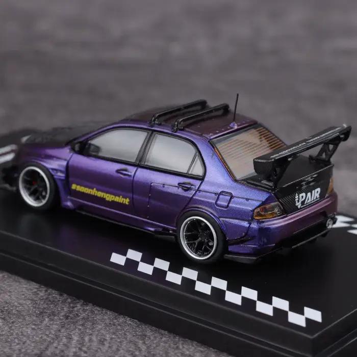 Modèle de voiture en alliage iHCM 1:64 Lancer Evolution 9ème génération GSR version modifiée
