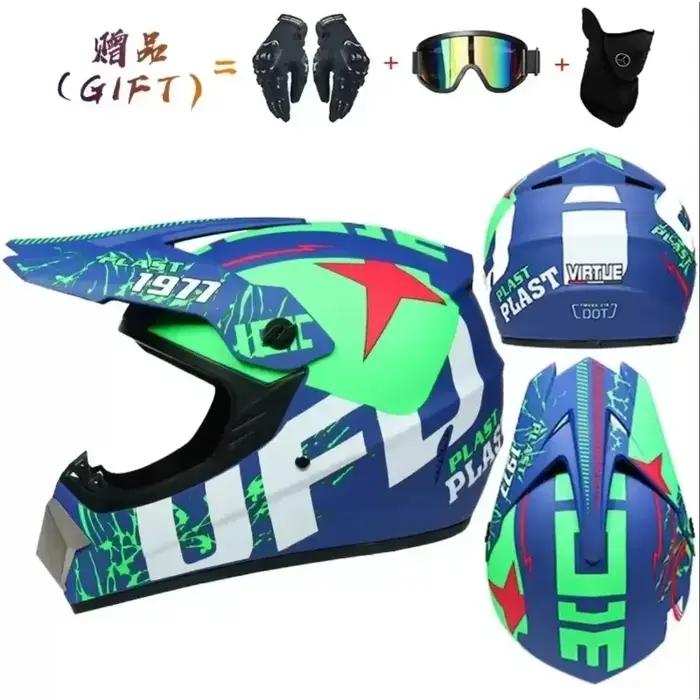 Casque de moto intégral course hors route Cross motocross Capacete Motocross Cascos Para Motos montagne descente vélo DOT