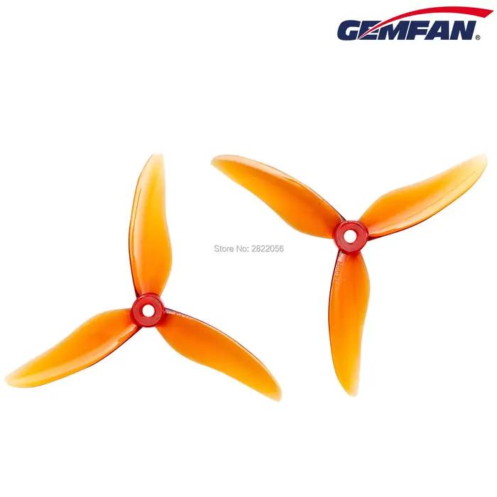 Gemfan Hurricane 51499 Hélice à 3 pales de 5 pouces 4 paires d'accessoires de drone de course FPV haute performance