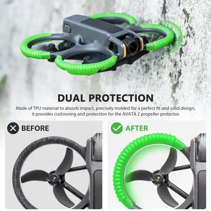 Protection d'hélices pour DJI Avata 2 – Accessoire de drone antichoc et anti-collision