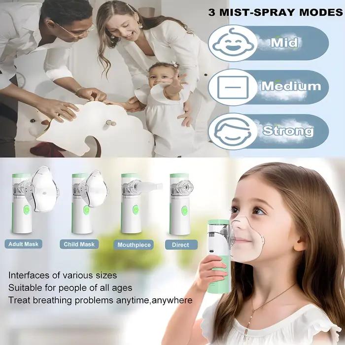 IDEABEL soins de santé Mini nébuliseur d'inhalation d'asthme Portable nébuliseur Inalador ultrasonique pour enfants adultes