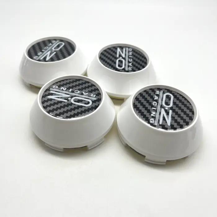 4 autocollants emblèmes O.Z OZ Racing 60mm 65mm 68mm 69mm pour enjoliveurs de roue de voiture, accessoires de moyeu de roue blancs