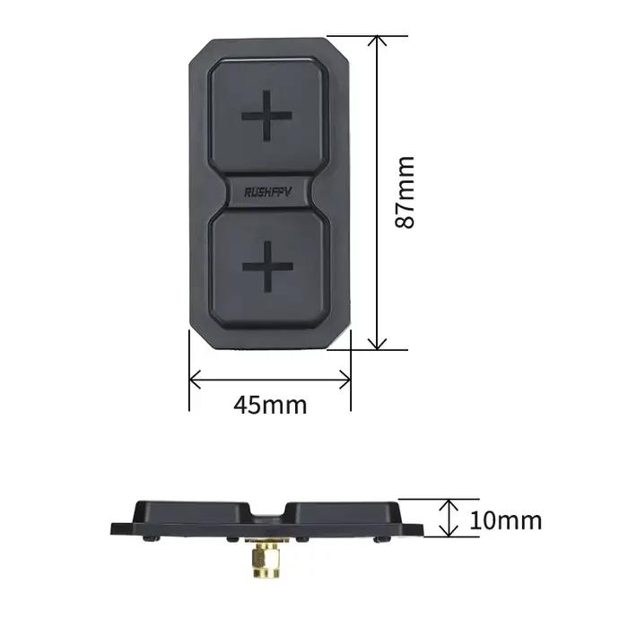 RushFPV RUSH RC 5.8G gamme antenne plate double unité RHCP pour Drone RC FPV multi-rotor pièces de bricolage