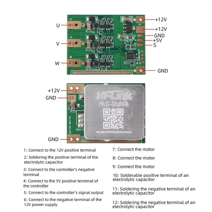 Contrôleur de vitesse électronique sans balais (ESC) haute puissance 20A DL04A pour carte de commande de servomoteur de drone