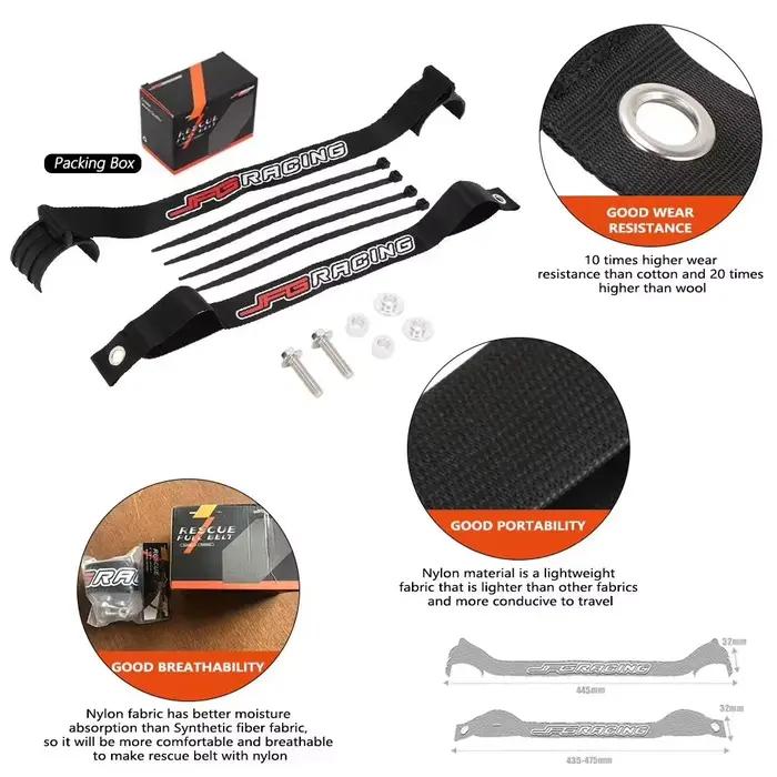 Sangles de sauvetage avant et arrière JFG Racing pour moto KTM 250 350 400 450 500 XCF XCW XCFW SXF EXCF EXC SMR