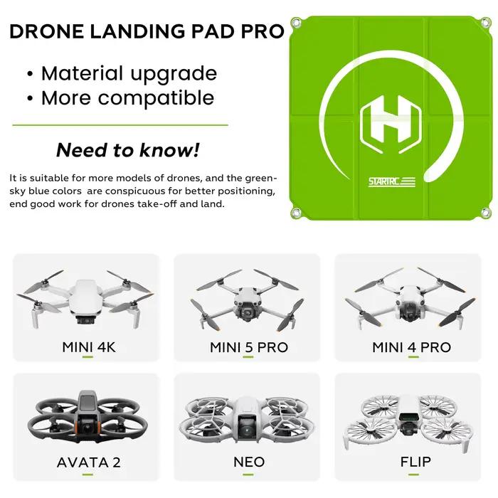Plateforme d'atterrissage pour drone, pliable rapidement, double face, imperméable, lestée, pour DJI NEO 2/Mini 5 Pro/Mini 3/Mini 4K/Avata