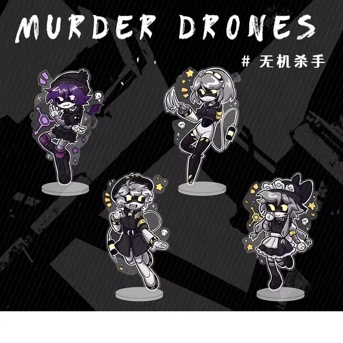 Murder Drones Saison 1 Uzi Doorman Absolute Solver Cyn Doll Mini figurine en acrylique, ornement de bureau, cadeaux de Noël pour amis