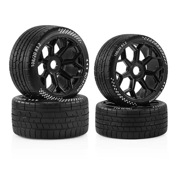 Jeu de pneus RC staggered 2 pièces avant 2