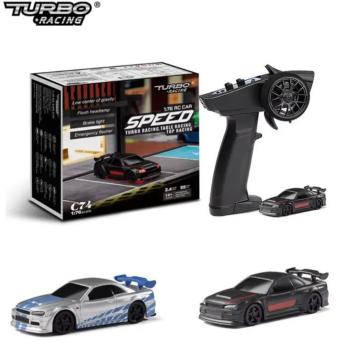 Turbo Racing 1:76 C64 C73 C72 C74 Drift RC voiture avec Radio gyroscopique jouets télécommandés entièrement proportionnels Kit RTR pour enfants et adultes
