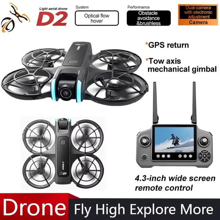 Drone D2 avec caméra HD 4K professionnelle